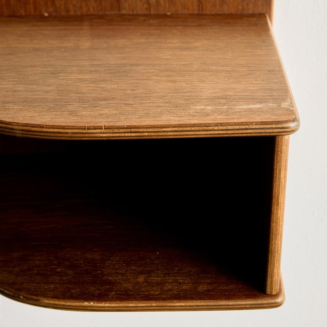 Teak Floating Nightstands, 1960s, Set of 2 For Sale - Image 10 of 14