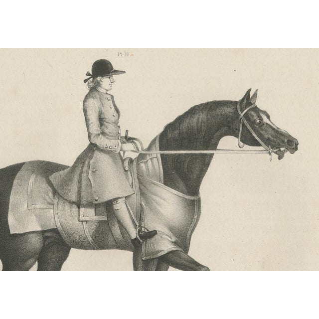 Maxim Gauci, Sedbury Equestrian Horse & Rider Portrait, 1840, Lithograph For Sale - Image 4 of 10