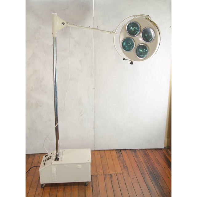 Vintage Famed Lamp Cart with Oak Tops, 1960s For Sale - Image 18 of 18