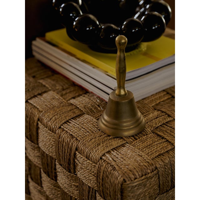 Mid 20th Century Vintage Solid Brass Hand Bell For Sale - Image 5 of 5