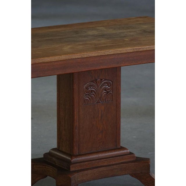 Vintage Danish Art Deco Table in Oak, 1930s For Sale - Image 6 of 15