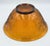 American 1960s Indiana Sandwich Glass Tiara Amber Round Serving Bowl 10" For Sale - Image 3 of 5
