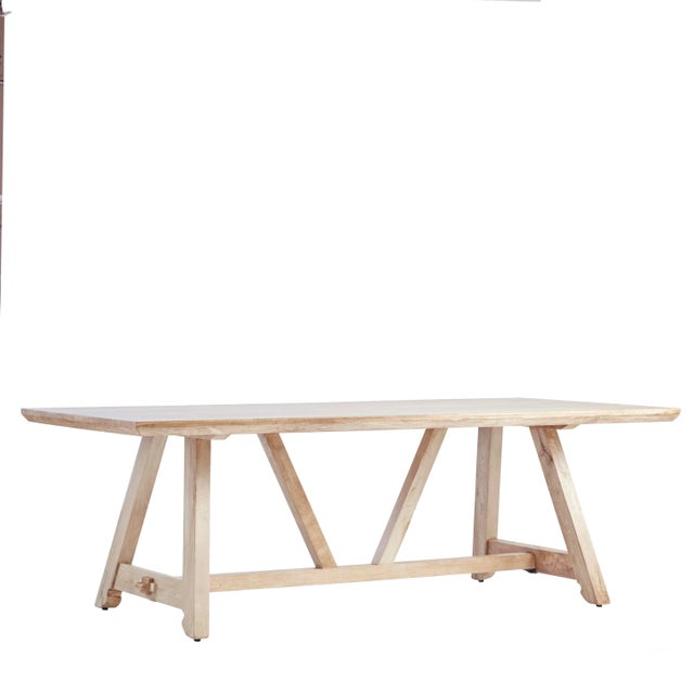 Kelmscott Farmhouse Wood Dining Table in Naked Chairish