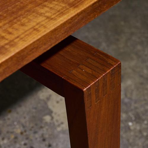 Wood Extendable Dining Table in Teak by H. Brockmann Petersen for Louis G. Thiersen & Son, Denmark, 1960s For Sale - Image 7 of 13