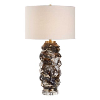 Cuoco Mottled Brown Table Lamp For Sale
