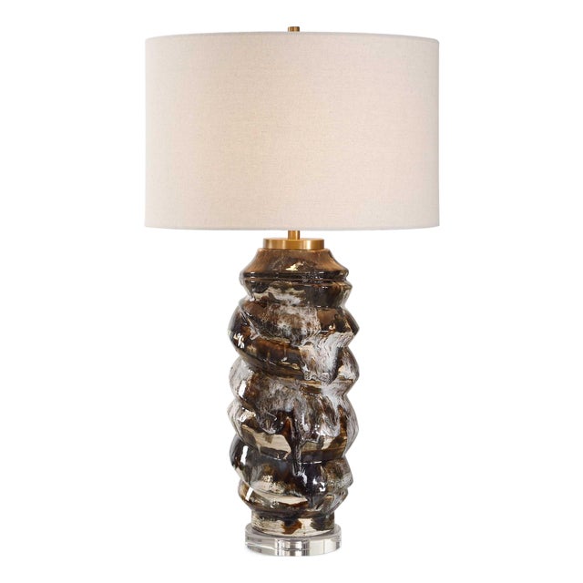 Cuoco Mottled Brown Table Lamp For Sale
