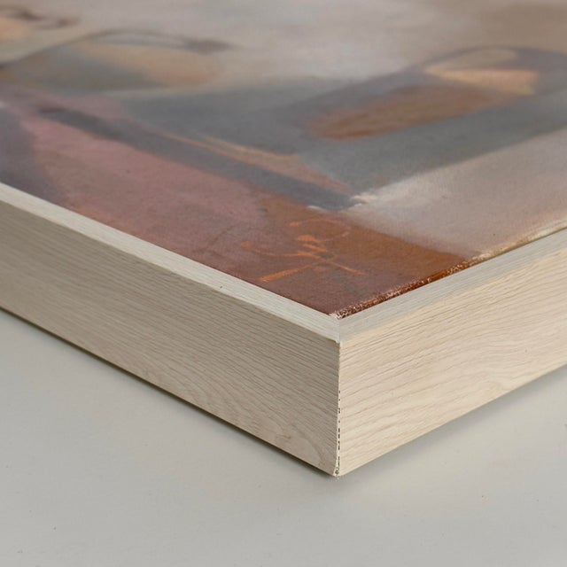 Vintage Modernist Interior Still Life With Terracotta Vessels, Signed For Sale In Philadelphia - Image 6 of 6