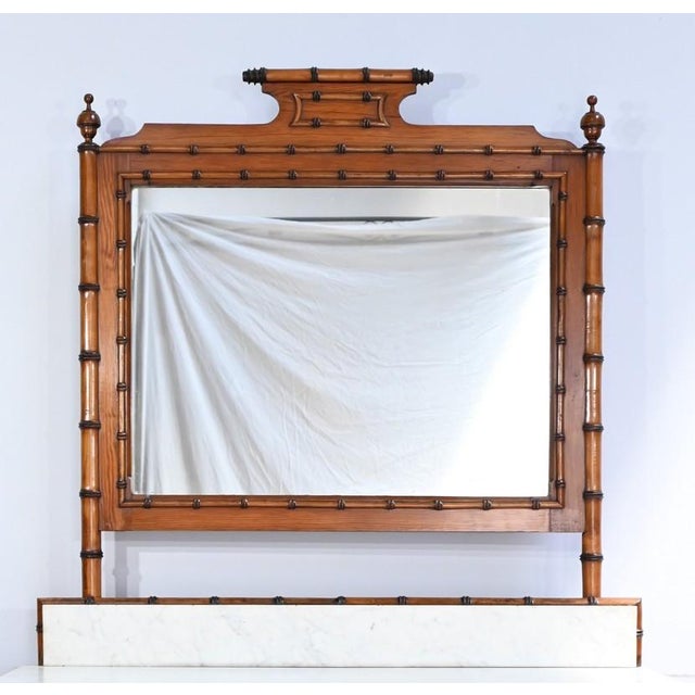 1920s Small Dresser Dressmaker in Pitchpin & Bamboo Spirit, 1920s For Sale - Image 5 of 18