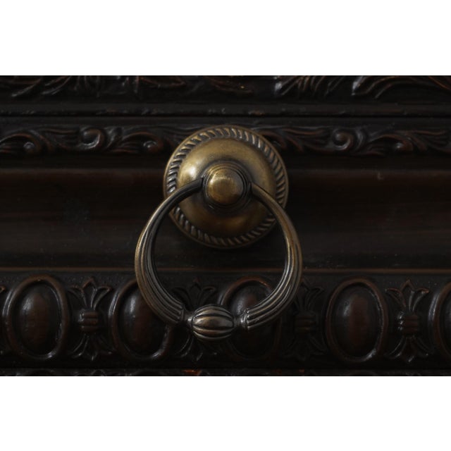 Ornately Carved Regency Style Lidded Box For Sale - Image 4 of 12