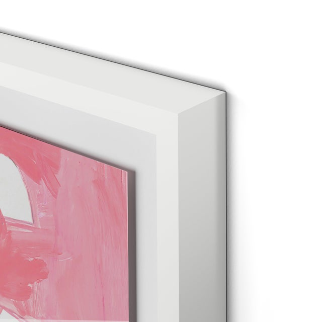 DESCRIPTION: Resting Chic Face by Virginia Chamlee in White Frame, Large Art Print SPECIFICATIONS: Type: Giclée Art Print...