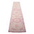 1970s Hand-Knotted Tribal Turkish Hallway Rug Pink - 2′10″ × 12′1″ For Sale