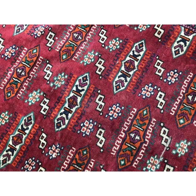 Textile Vintage Tekke Turkmen Boukhara Back For Sale - Image 7 of 16