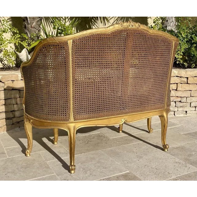 Louis XV Style Gilded Wood Bench For Sale - Image 11 of 13