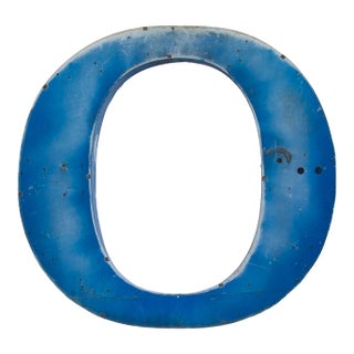 XXL Vintage Industrial Upper Case Letter “O” For Sale