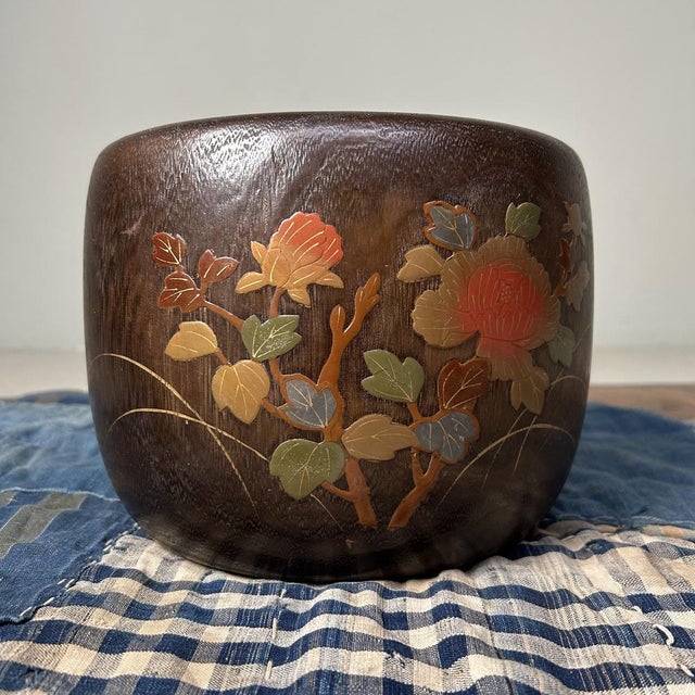 Vintage Japanese Maki-E Hibachi Fire Pot, 1950s For Sale - Image 6 of 10