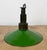 Industrial Green Enamel Military Pendant Lamp with Cast Aluminium Top, 1960s For Sale - Image 11 of 18
