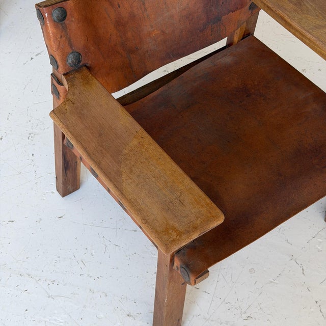 Mid-Century Modern Spanish Chairs by Borge Mogensen From Mexico For Sale - Image 3 of 12