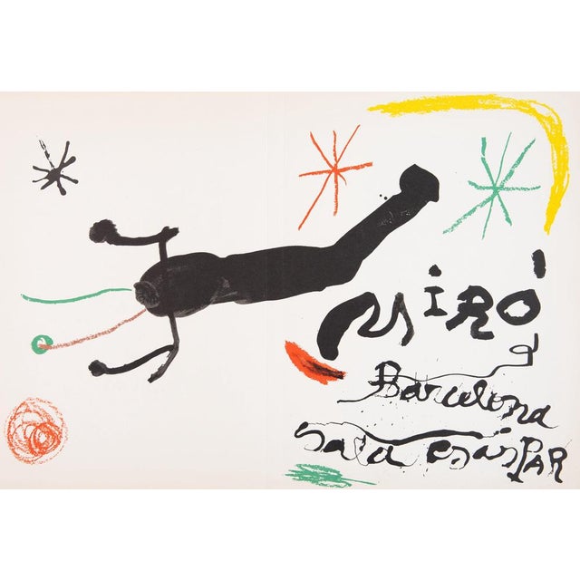 Joan Miró (1893-1983) Barcelona, ​​Sala Gaspar, 1964 Original color lithograph Signed in the plate On wove paper, 30 x 46...