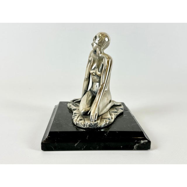 Art Deco Style Italian Sterling 925 Silver Nude Figurine from Ottaviani, 1960s, in Very Good conditions. Designed 1960 to...