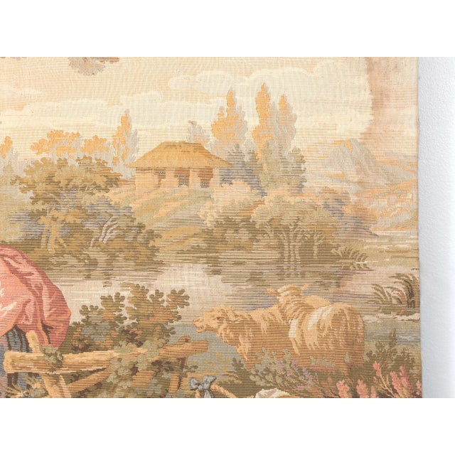 Antique French Wall Tapestry C1900-1920 For Sale - Image 11 of 12