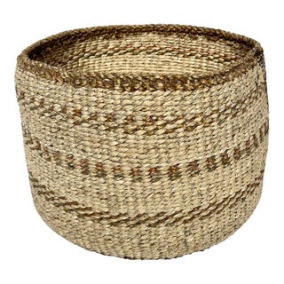 Antique Handcrafted Korean Market/Harvest Basket For Sale