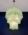 Large Three-Tier Murano Glass Tube Chandelier in Green Albaster, 1990s For Sale - Image 9 of 14