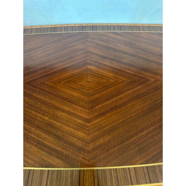 The gorgeous “Morley Desk” by top furniture maker Theodore Alexander, having 2 drawers, lovely turned and fluted legs with...