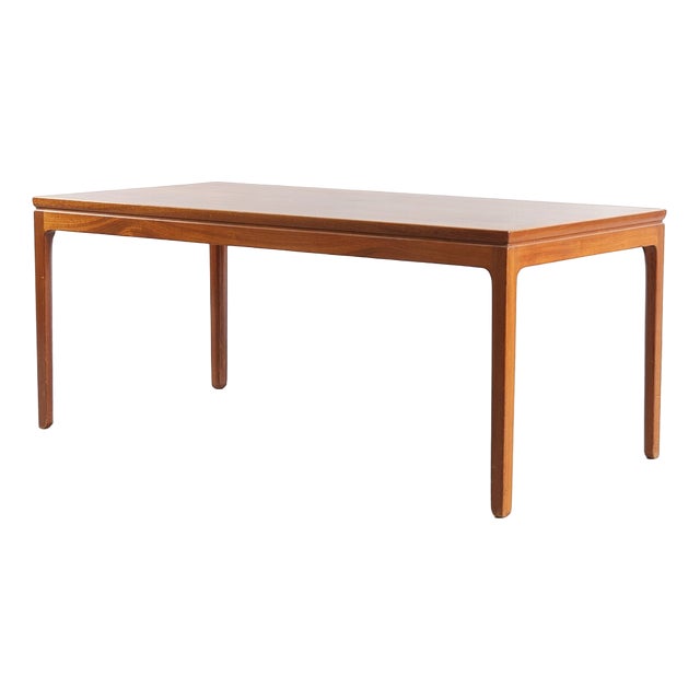 Rectangular Wood Coffee Table by Ole Wanscher, 1970s For Sale