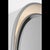 Thomas O'Brien for Visual Comfort Signature Tricia 24" Illuminated Round Mirror in Matte White and Polished Nickel For Sale In Houston - Image 6 of 11