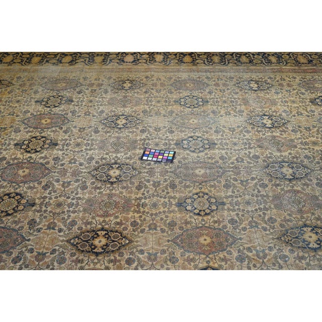 Late 19th Century Antique Kashan Rug 10'3'' x 13'6'' For Sale - Image 11 of 11