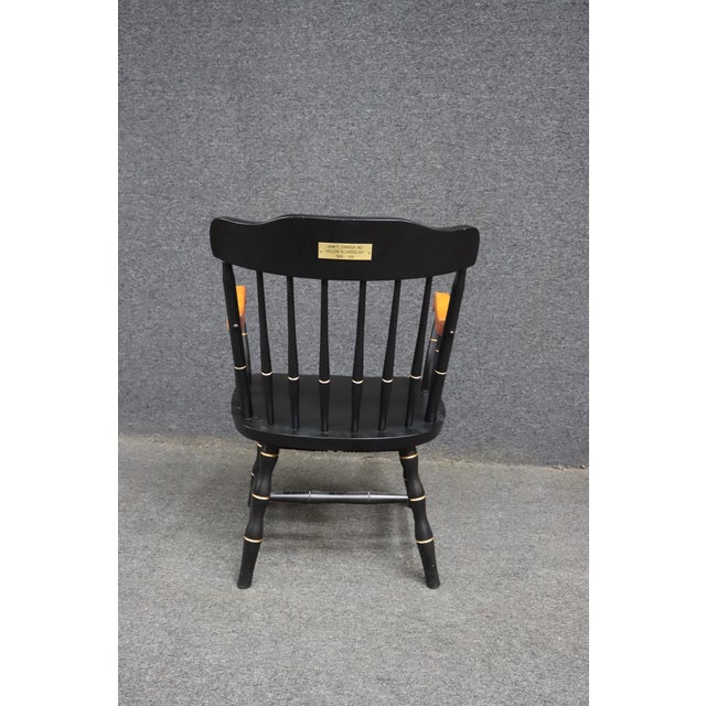 Wake Forest University Bowman Gray School of Medicine Commemorative Windsor Armchair For Sale - Image 4 of 9