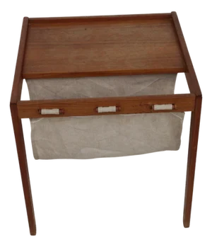Late 20th Century Bent Silberg Mobler Danish Modern Teak Sling Magazine Table/Rack