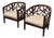 Crate & Barrel Ankara Lounge Chairs, Pair For Sale
