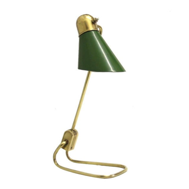 Mid-Century French Adjustable Brass Table or Desk Lamp from Jumo, 1950s For Sale - Image 16 of 16