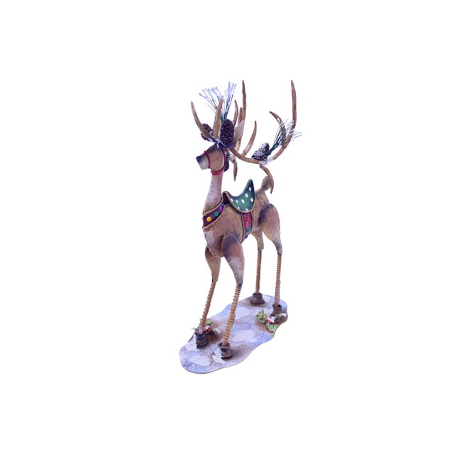 1990s Holiday 14" Stag Reindeer For Sale - Image 5 of 10