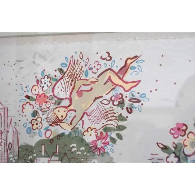 Mid-Century Modern Charles Cobelle Paris Cityscape "Notre Dame" 1978 Lithograph For Sale - Image 3 of 13