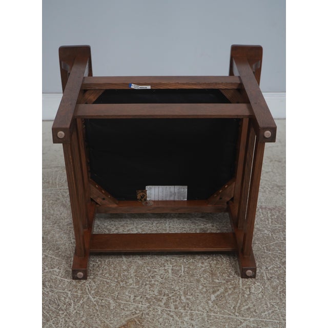 Pair of Stickley Mission Oak Arm Chairs For Sale - Image 15 of 18