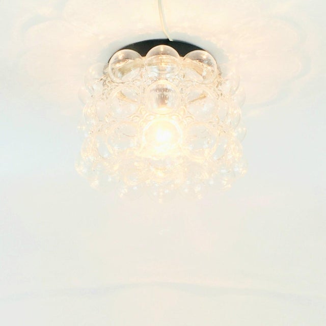 Mid-Century Modern Mid-Century Modern Bubble Glass Flush Mount by Helena Tynell for Limburg, Germany, 1960s For Sale - Image 3 of 9