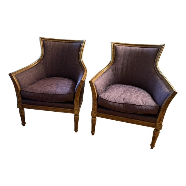 Vintage Louis XVI-style Bergere Chairs For Sale