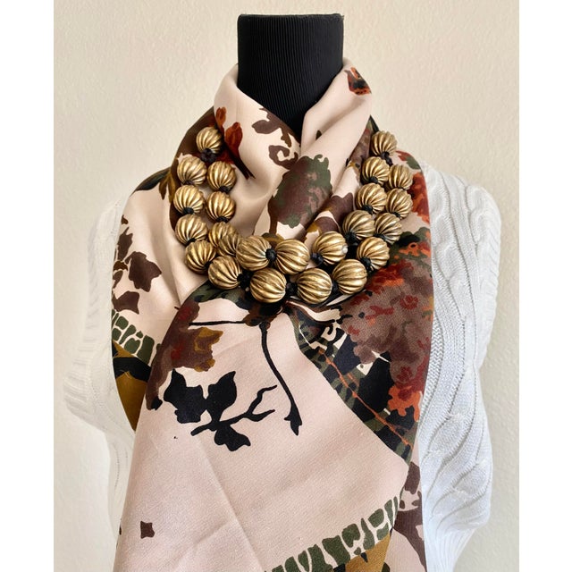 46.5” XL Wool Modernist Abstracted Butterfly Scarf (Turkey) For Sale - Image 4 of 12