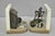 Mid 20th Century Curtis Clawson Mid Century Modern Brutalist Nautical Bronze & Marble Bookends For Sale - Image 11 of 15