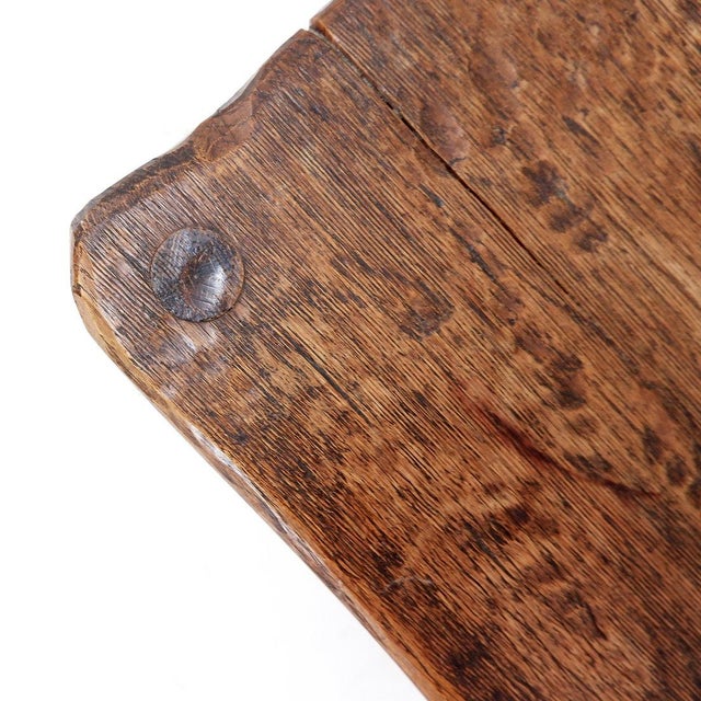Wood Mid-Century Rustic Wood Nightstand For Sale - Image 7 of 13