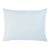 Schumacher Lange Glazed Linen 18" Lumbar Pillow In Ciel For Sale
