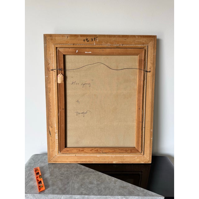 Vintage " It's Spring" by Wallace Bassford (American, 1900-1998) Oil on Canvas Painting For Sale - Image 12 of 12