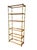 Vintage Faux Bamboo Étagère Bookcase – Hollywood Regency Chinoiserie Glass & Wood Display Shelving Description Make a...