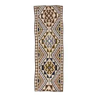 Vintage Wool Kilim Runner For Sale