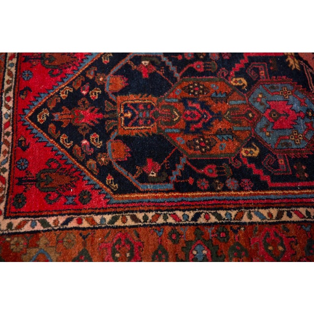 1940s Vintage Kurdish Hamadan Rug - 3'6" x 6'5" For Sale - Image 5 of 12