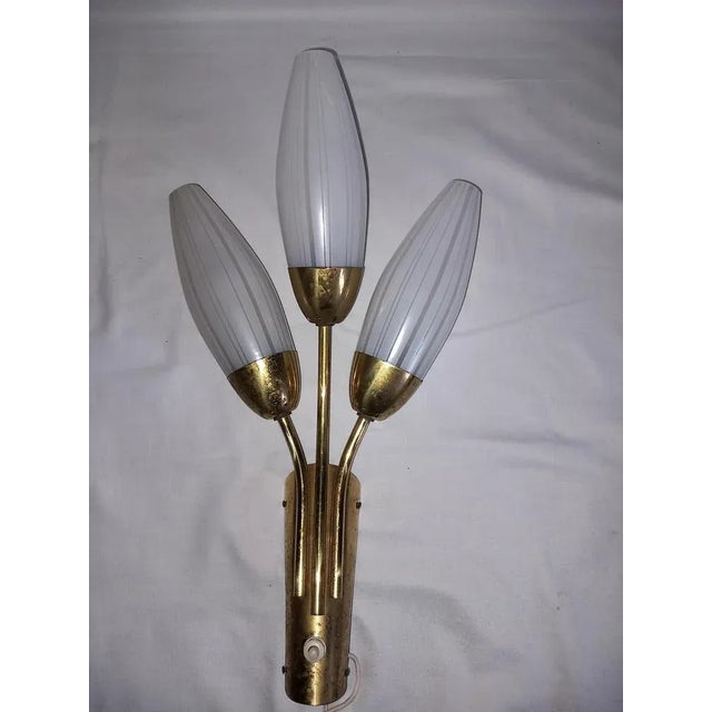 Rupert Nikoll Austrian Wall Lamp by Rupert Nikoll, 1960s For Sale - Image 4 of 4