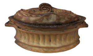 C.1900 French Trompe l'Oeil Porcelain Pâté Tureen Pillivuyt Mehun