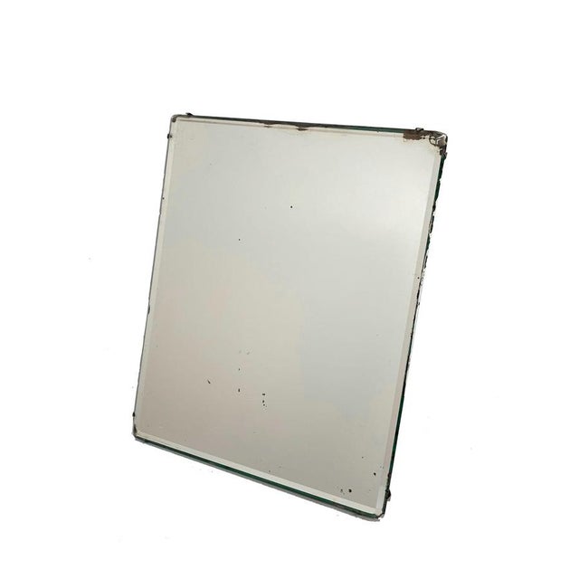Metal Early 20th Century French Art Nouveau Table and Wall Mirror, 1910s For Sale - Image 7 of 10